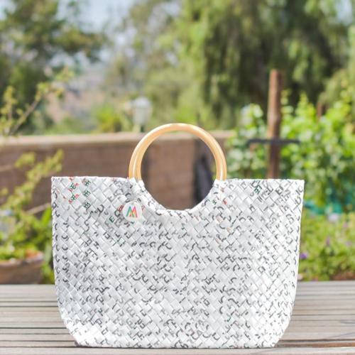 Limited Edition - White Weave Handbag