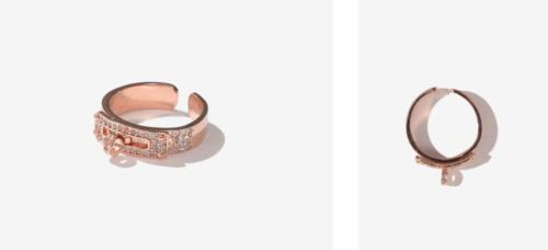 Finnian Rose Gold  Crystal Ring